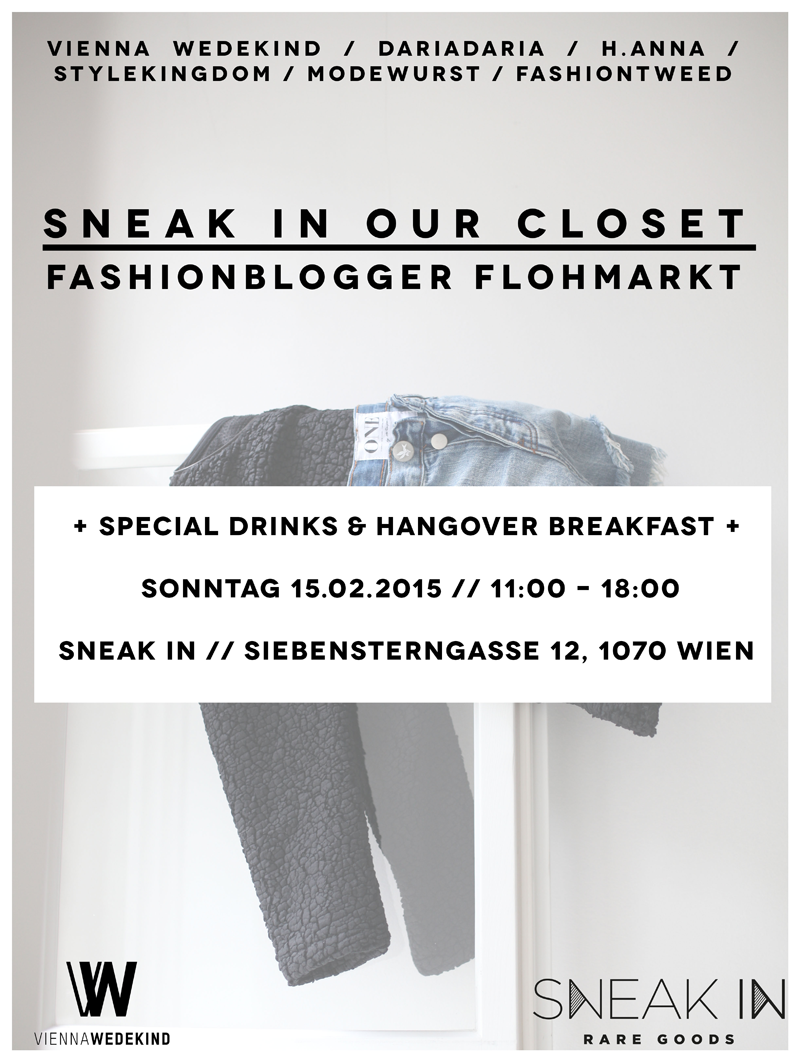 Fashionblogger Flohmarkt Flyer sneak In